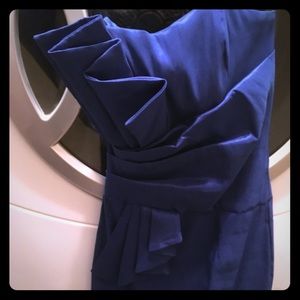 Royal blue cocktail dress